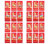Zerodeko 60pcs Lunar New Year Red Envelopes, 2027 Sheep Zodiac Red Packets