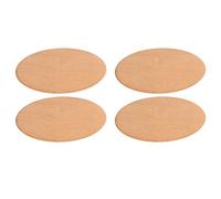 Zerodeko 60Pcs Oval Wooden Slices 20X40Mm 2Mm Thick Basswood Pieces DIY Craft Pendants Home Decoration Unfinished Wood Ornaments for Painting and Woodcraft Projects