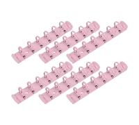 Zerodeko 6pcs 6 Ring Binder Mechanism Loose Leaf Binding Spines 6hole Design Secure Binding Prevents Deformation for Project Management Carrying Documents and Papers