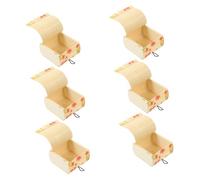 Zerodeko 6pcs Bamboo Treasure Chest Wear Resistant Wooden Sundries Organizer Boxes for Jewelry Protection and Item Storage with Decorative Craftsmanship