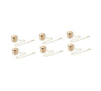 Zerodeko 6pcs Candle Extinguisher Covers Metal Small Caps for Candle Snuffer Unique Function in Dining Table Scenario