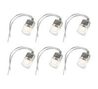 Zerodeko 6pcs Car Hanging Perfume Bottle Pendant Set, Silver Glass Refillable Auto Aroma Diffuser for Car Interior Decoration and Air Freshener Accessory