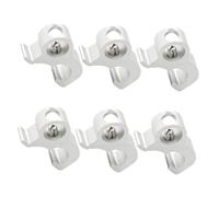 Zerodeko 6pcs Circuit Breaker Safety Locks High-strength Aluminum Alloy Miniature Clamp Tagout for Electrical Panels Wear-resistant Anti-theft Device Compatible with Single Double Pole