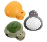 Zerodeko 6pcs Cute Animal Toothbrush Protectors Portable Plastic Clip Covers for Travel Use Toothbrush Head Protector Caps in Penguin Duck Turtle Styles