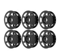 Zerodeko 6pcs D Printer Filament Reel Holder for Pla and Abs Spools with Precision Manufacturing and Broad Material Compatibility, Black Plastic Filament Spool Holder Suitable