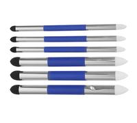 Zerodeko 6pcs Double Headed Rub Rubbing Sponge Brush Artist Highlight Blender for Artists Blue Washable Sponge Wood Shading Correction Smooth Shading Sketching Art Projects