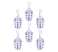 Zerodeko 6pcs Empty Lip Balm Container Cosmetic Lipstick Tube 8ml Abs Material Easy to Carry Can Be Labeled for Traveling and Vacationing