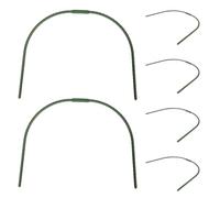 Zerodeko 6pcs Garden Hoops for Row Cover, Raised Bed Support Arches | Garden Hoops for Raised Beds, Plant Row Support Hoops, Easy Installation, Ideal for Vegetable Beds, Greenhouse DIY