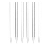 Zerodeko 6pcs Glass Pestle Stick Lab Glass Grinding Rod for 1.5ml Tube, Multiuse Microbiology Sample Crusher for Scientific Laboratory Sample Mixing