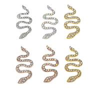 Zerodeko 6pcs Manicure Decor Nail Decorations for Nail Art 3D Charms Stylish Alloy Elegant Suitable for Natural and Artificial Parties Daily Life