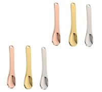 Zerodeko 6pcs Mini Makeup Spatulas Skin Care Cosmetic Spoons Reusable Face Applicators for Beauty Skincare Routine