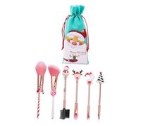 Zerodeko 6pcs Mini Makeup Tools Cartoon Cosmetics Brush for Girls Christmas Party Foundation Brush