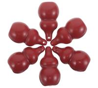 Zerodeko 6pcs Mini Portable Silicone Lip Brush with Cap, Soft Hygienic Gourd-shaped round Head Applicator for Travel and Daily Use, Reusable Lip Scrub Brush for Lipstick Blending