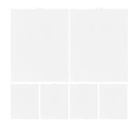 Zerodeko 6pcs Plastic Needlepoint Canvas - 13x10 White Plastic Mesh Canvas Sheets for Crafts - 7 Count Grid for Embroideries Cross Stitch Bag Making Patchwork