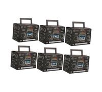 Zerodeko 6pcs Retro Radio Candy Boxes Party Favor Containers Lightweight Cardboard Treat Buckets for Sweets and Gifts Celebration Decorations