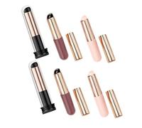 Zerodeko 6pcs Silicone Nail Applicator Brushes Multi-color Gradient Soft Head Powder Brushes Manicure Nail Art Tools for Professional Salon and Home Use