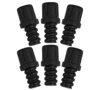 Zerodeko 6Pcs Toilet Brush Handle Replacement Connector Threaded Screw Adapter Self-Locking Toilet Brush Head Tips for Bathroom Cleaning Accessories