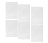 Zerodeko 6pcs Translucent Heat Shrinkable Sheets Luminous Shrink Paper for DIY Crafts Supply, White Bops Material, Not Easy to Break, for Making Keychains and Stimulating Imagination