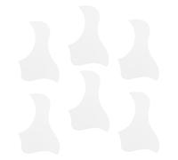 Zerodeko 6Pcs Transparent Self-adhesive Guitar Pickguard Acoustic Guitar Scratch Guard Protective Accessory for Folk and Ukulele Instruments