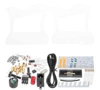 Zerodeko 7 String Lyre Harp DIY Soldering Practice Kit for Beginners and Professionals with Abs and Copper Electronic Components, Easy to Learn and Freely Assembled for Electronic Piano