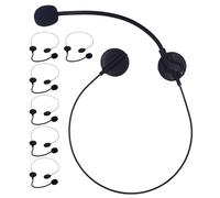 Zerodeko 7pcs Pretend Microphone Prop: Fake Head Mic - Halloween Rock Star Costume Accessory - Headset Mic for Stage Performance Props K-pop Concert Cosplay Party