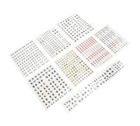 Zerodeko 8 Sheets Doll Faces for Crafts Stickers Eye Decals for Modeling Doll Eyes Decal Makeup