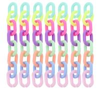 Zerodeko 800pcs Acrylic Linking Rings Quick Open Chain Links for Jewelry DIY, Purse Strap Connectors, 4x9mm for Handbag and Necklace Craft Supplies