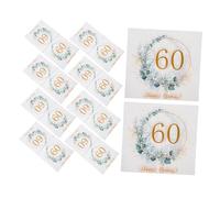 Zerodeko 80pcs Eucalyptus Leaves Paper Napkins Disposable Birthday Party Decorations Soft Absorbent Dinner Napkins for Outdoor Picnic Spring Summer Events