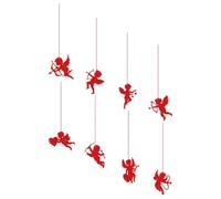 Zerodeko 8pc Valentine Hanging Decoration Paper Cupid Pendant for Home and Party Use, Versatile Use with Fade-resistant Material, Unique Romantic Design to Create Cozy Party Atmosphere