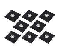 Zerodeko 8pcs Awning Eyelet Fasteners Black Pvc Coated Fabric Compact Lightweight Secure Fit Easy Installation for Awning Hooks and Piping Eyelet Rails On-the-go Use
