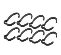 Zerodeko 8pcs Black Rollator Cable Clips for Walkers and Wheelchairs, Plastic Elliptical Brake Lock Clips, Reduces Accidental Tripping and Enhances Stability Outdoors, for Seniors