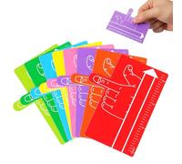 Zerodeko 8pcs Book Marks for Dyslexia Reading Tools with Abs Material and Guide Reading Features Not Easy to Break Suitable for Dyslexic People