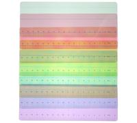 Zerodeko 8pcs Bookmark Reading Guide Strips for Textbooks and Magazines, Pet Material Reading Tools Helping Comprehension and Retention for Students and Book Lovers