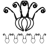 Zerodeko 8pcs Halloween Ant Tentacles Hair Bands Black Cloth Headbands Break Resistance and Comfortable to Wear for Party and Gathering Hair Accessories
