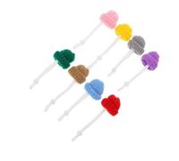 Zerodeko 8pcs Mini Woolen Yarn Knitted Pet Hat for Lizards and Reptiles, Comfortable and Lightweight Decorative Mini Beanie, for Dressing up Your Reptile on Festivals