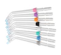 Zerodeko 8pcs Oral Irrigator Replacement Tips for Water Flosser with Stable and Focused Jet Streaming, Nozzles, Universal Compatibility for Effective Cleaning