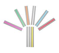 Zerodeko 8pcs Reading Strips Bookmark for Dyslexia Visual Aid Reading Rulers Guide for Tracking Position and Enhancing Comprehension in Books