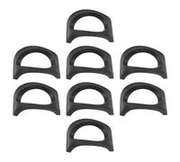 Zerodeko 8pcs Resin Ocarina Stand Holder Set Stable Support and Portable Design, Black Ocarina Accessory Suitable for Indoor and Outdoor Use, 6-hole Instrument Brackets