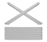 Zerodeko 8pcs Stainless Steel Food Service Adapter Bar for Bar Table and Kitchen Use, Versatile Sturdy Metal Divider Sl inish, Built to Last for Restaurant and Catering