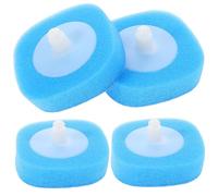 Zerodeko 8Pcs Toilet Bowl Brush Replacement Heads Disposable Sponge Refills for Bathroom Use Easy Install Toilet Brush Cleaning Pads for Household