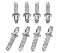 Zerodeko 8pcs Tungsten Steel Trekking Pole Tips Replacement, Anti-slip Hiking Stick Accessories for Walking Canes and Crutches, Sturdy Alloy Spike Tips for Outdoor Camping