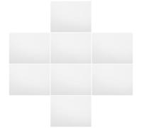 Zerodeko 8pcs Vinyl Siding Repair Patch Sticker for Exterior Wall Hole Cover, Waterproof PVC Self-Adhesive Drywall Patch, White, 7.87x5.9 Inch, for DIY House Siding Repairs and Preventing