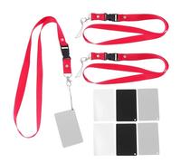 Zerodeko 9 Pieces Black Plastic White Balance Card Set with Lanyard for Photography, Professionally Calibrated Neutral Grey Cards, Portable Exposure Checker Accessory