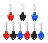 Zerodeko 9pcs Beer Faucet Cleaning Plug Brush: Keg Tap Beer Tap Plugs with Brushes Faucet Soother Sanitary Covers for Party Home Bar Use Blue