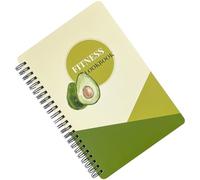 Zerodeko A5 Fitness Journal Planner Notepad for Men and Women with Spiral Binding, Sturdy Paper Material, Workout Planning and Tracking Measurements for Home and Gym Use Random Color