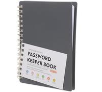 Zerodeko A6 Spiral Password Book Notebook with Individual Alphabetical Tabs for Quick Searching and Efficient Organization, Made of Sturdy Pp and Paper, Portable Password Keeper for Home