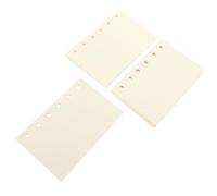 Zerodeko A7 Loose Leaf Notebook Paper Refill Set - 3 Books (grid, Blank, Dot) - 6-hole Binder Inserts for Travelers Notebook, Planner Refills for Office and School Use