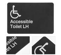 Zerodeko Abs Disabled Restroom Signage with Braille for Public Toilets Enhanced Accessibility and Inclusivity Clear User-centric Design for Easy Navigation in Bathrooms and Restrooms