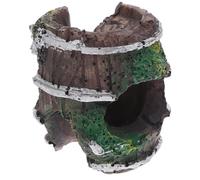 Zerodeko Abs Reptile Hideout Cave for Scorpion and Shrimp with Adequate Ventilation and Safe Hideout, Aquarium Fish Tank Breeding Shelter Suitable for Small Animal Rest and Terrarium