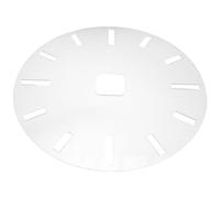 Zerodeko Acrylic Clock Face Stencil 5mm Thick Round Clock Dial Template with Precision Design and High Transparency for Crafting DIY Woodworking Projects